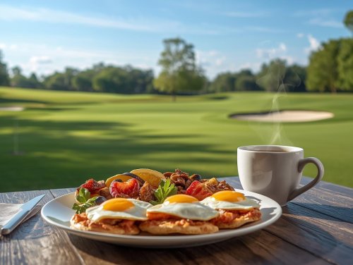 Golf se snídaní pro dvě osoby